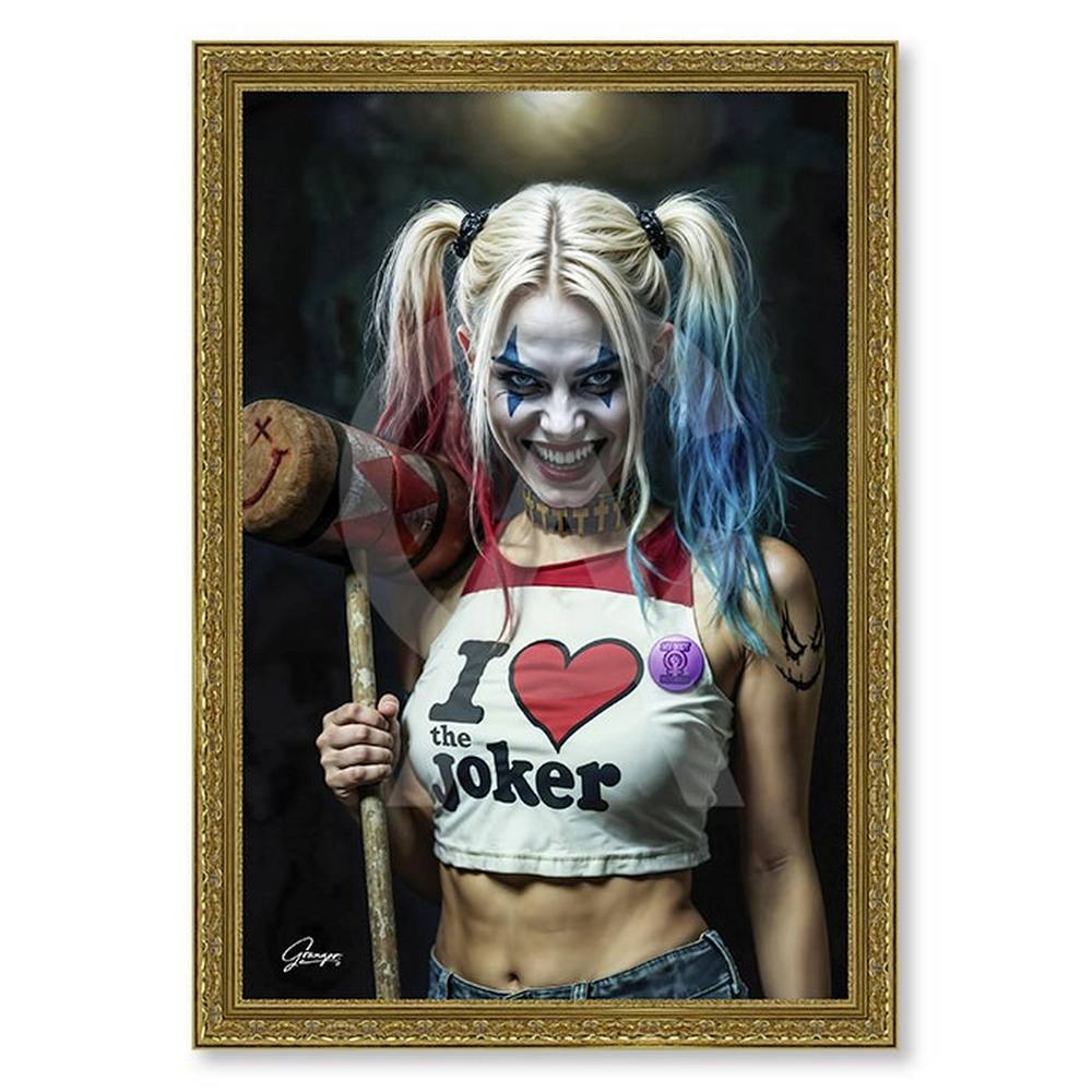 tableau_alexandre_granger_the_quinn_batman_femme_heros_fiction tableau alexandre granger The Quinn