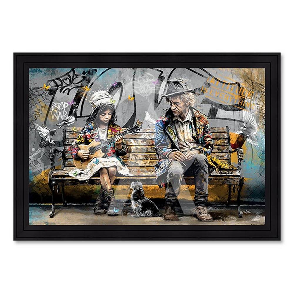 tableau la Fille et le SDF romaric