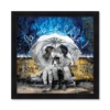 tableau romaric les Amoureux sous la Pluie