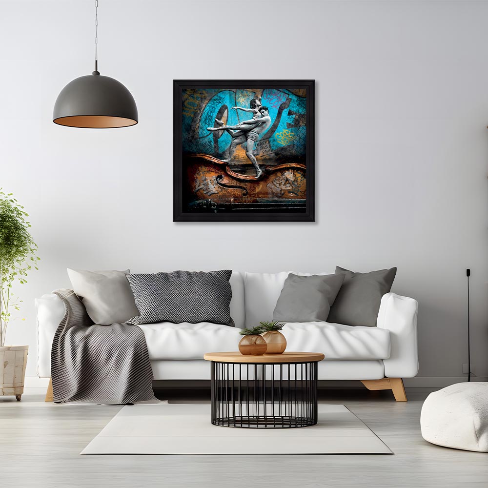 tableau romaric les Danseurs sur le Violon