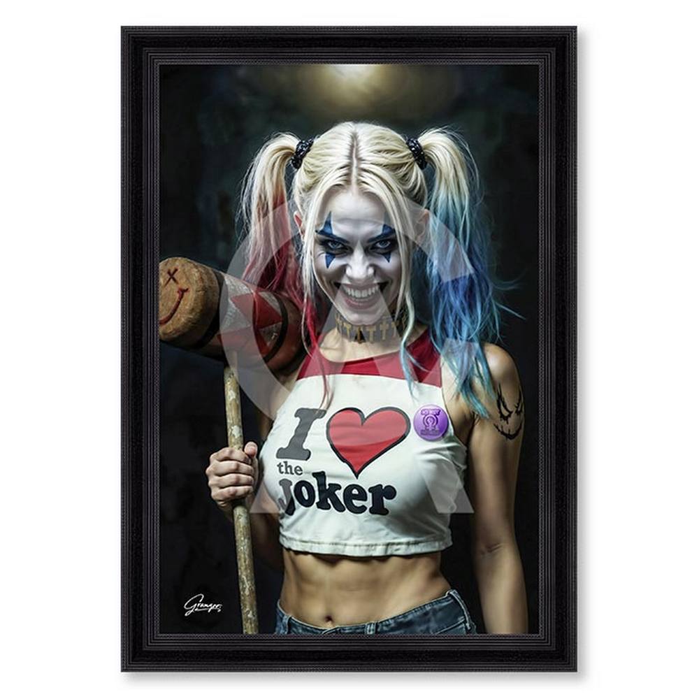 tableau_the_quinn_alexandre_granger_personnage_femme_joker tableau The Quinn alexandre granger