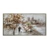 Toile Amoureux sous le Parapluie