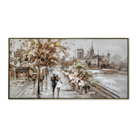 Toile Amoureux sous le Parapluie