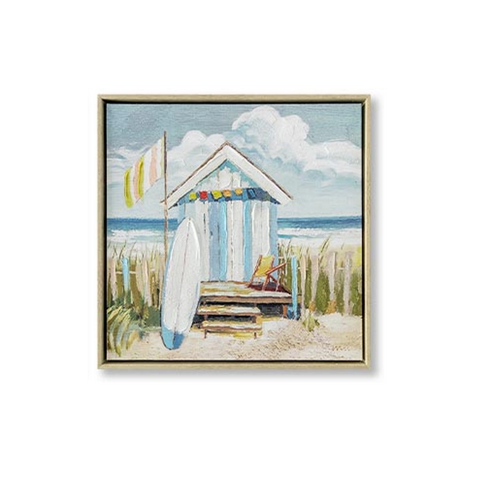 Toile Encadrée Cabane de Plage