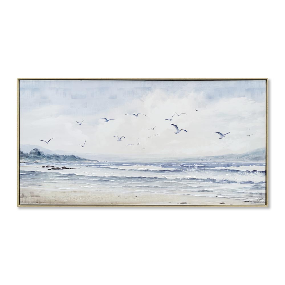 toile_envol_de_mouettes_mer_plage_ocean_03.3513 Toile Envol de Mouettes