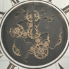 cadran grande horloge carte du monde