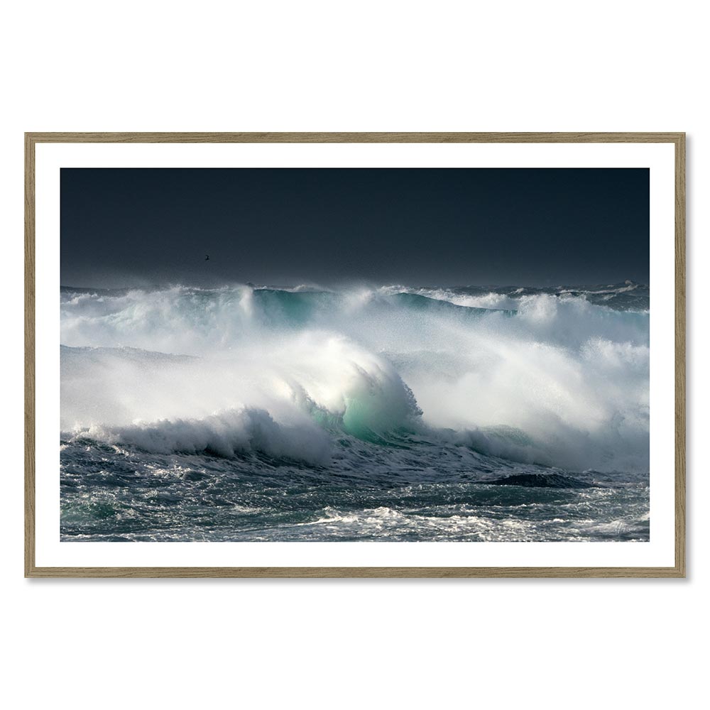cadre_mer_dechainee_rivrin_vagues_ocean_poseidon_tempete_cadre_bois_chene Cadre Mer Déchainée Rivrin