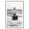 Cadre Phare d'Ar Men Noir Blanc