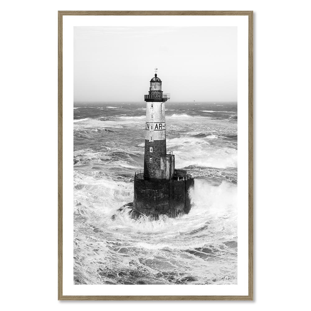 cadre_phare_d_ar_men_noir_blanc_tempete_ciaran_2_rivrin_peinture_marine Cadre Phare d'Ar Men Noir Blanc