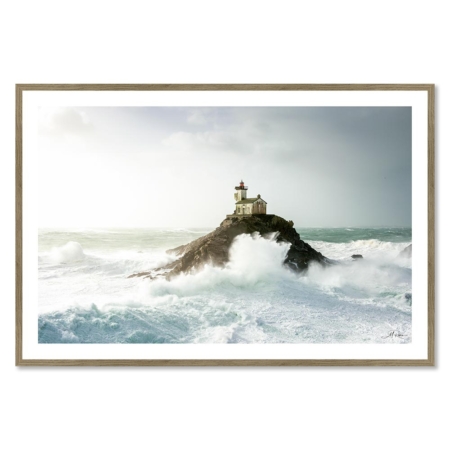 Cadre Photo Phare au Milieu de la Tempête
