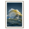 Cadre Photo Tempête Vague Jaune