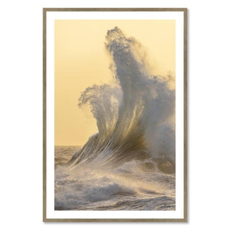 Cadre Photo Vagues Lever de Soleil