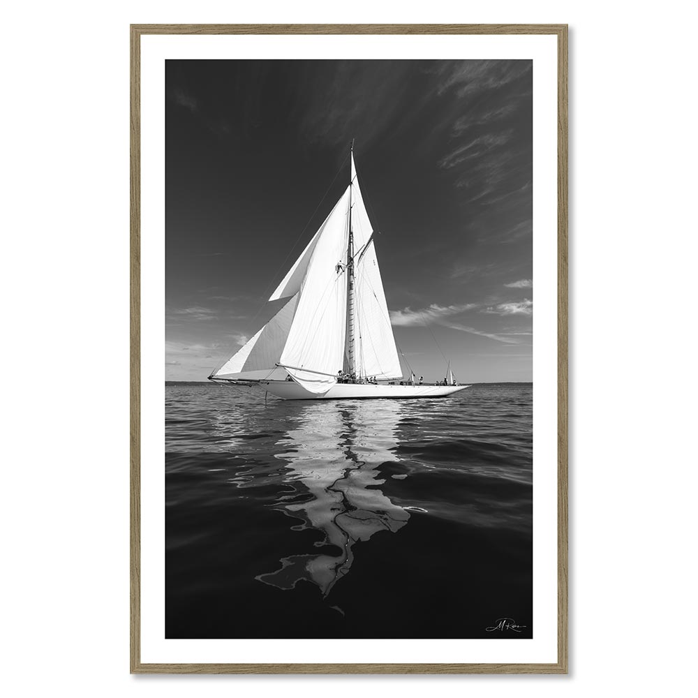 Cadre Voilier Voile Blanche