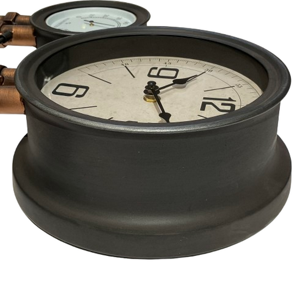 decoration horloge murale metal