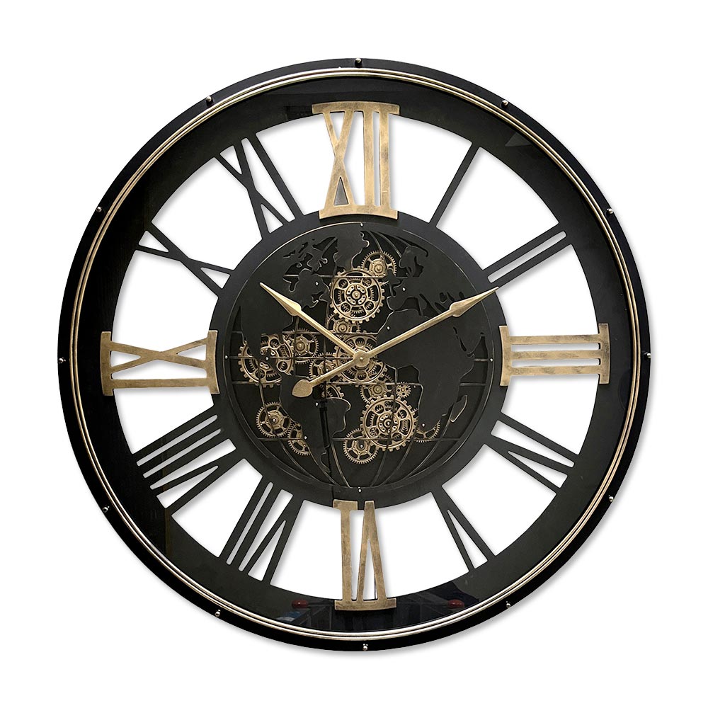 Grande Horloge Monde à Rouages