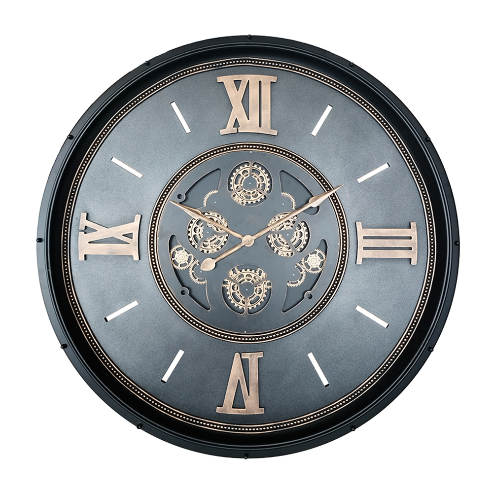 Grande Horloge Noire Engrenages