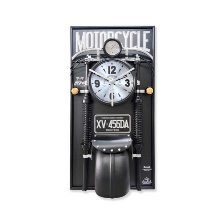 Horloge Mécanique Moto Noire