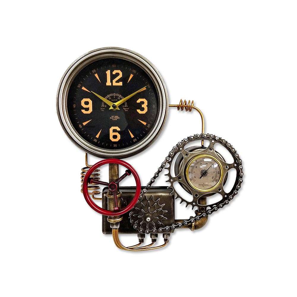 Horloge Murale Style Industrielle