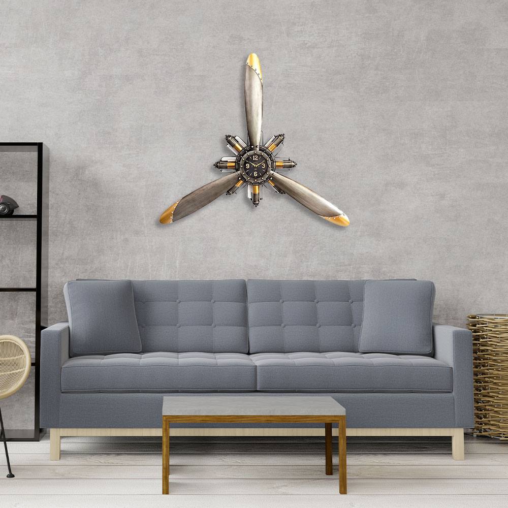 idée cadeau horloge hélice avion