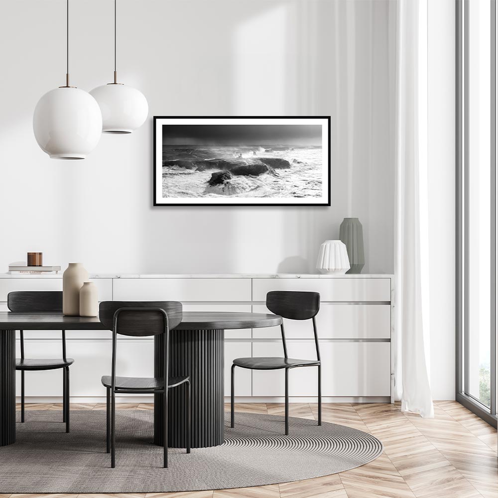 mathieu_rivrin_phare_des_poulains_nb_pano_belle_ile_en_mer_deco_murale_cuisine_noir_blanc Mathieu Rivrin Phare sur les Rochers