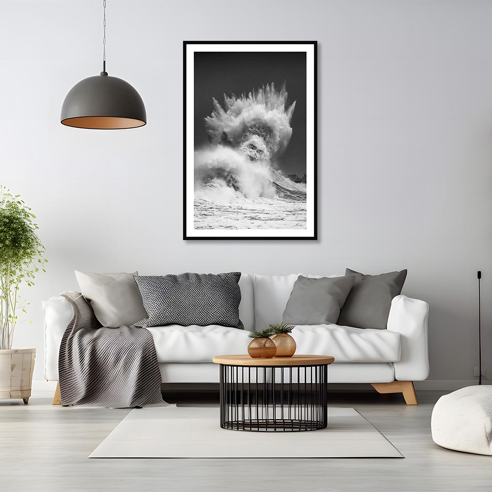 mathieu_rivrin_poseidon_tempete_justine_objet_decoratif_lesconil_vagues_noir_blanc Mathieu Rivrin Poseidon