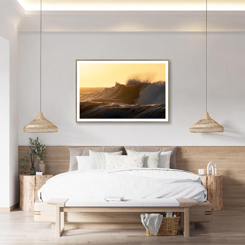 Mathieu Rivrin Vague au Lever de Soleil