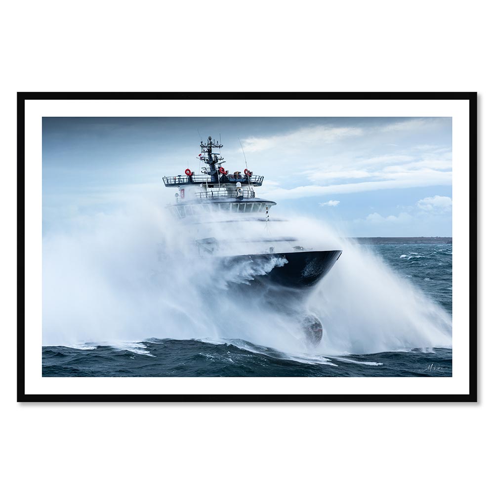 Tableau Abeille Bourdon dans les Vagues