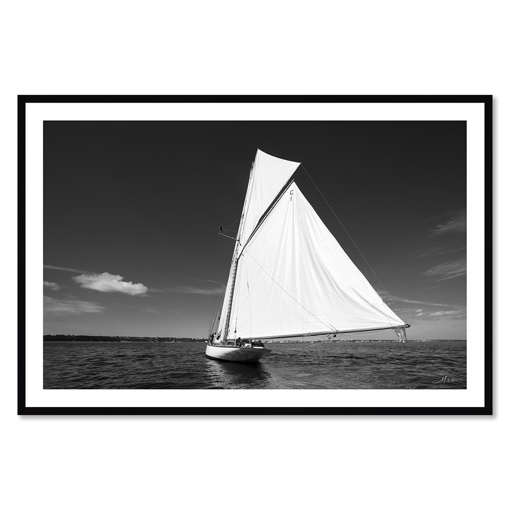 Tableau Bateau Voile Blanche