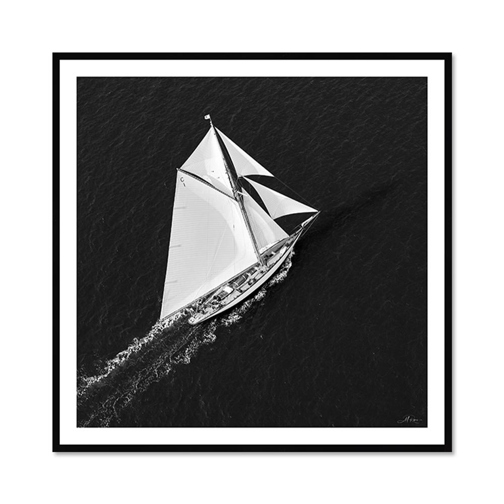 Tableau Carré Voilier Rade de Brest