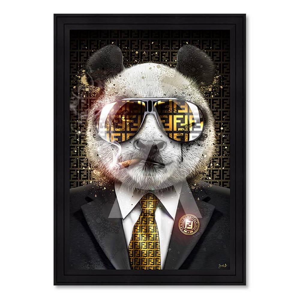 tableau_panda_boss_sarah_b_animal_lunette_chic Tableau Panda Boss Sarah B