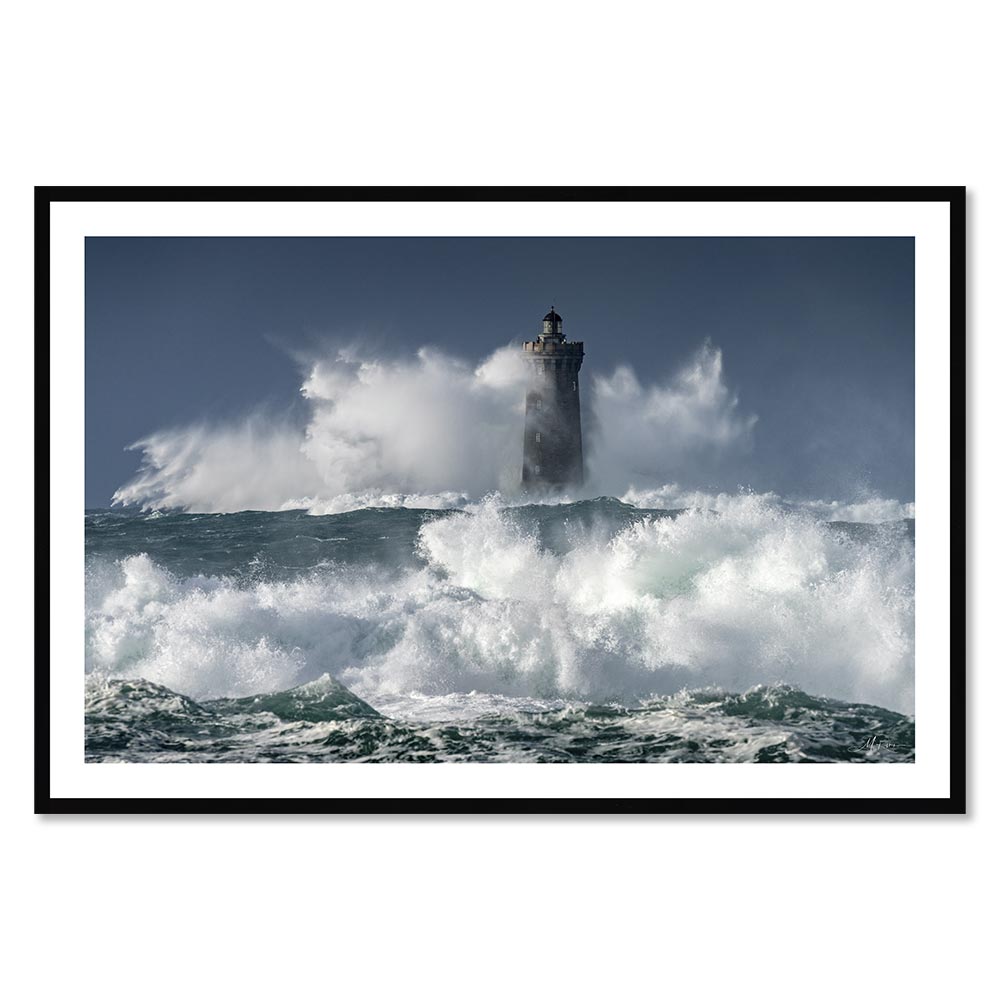 tableau_phare_vagues_du_four_tempete_louis_rivrin_vagues_ocean_pays_leon Tableau Phare entre les Vagues