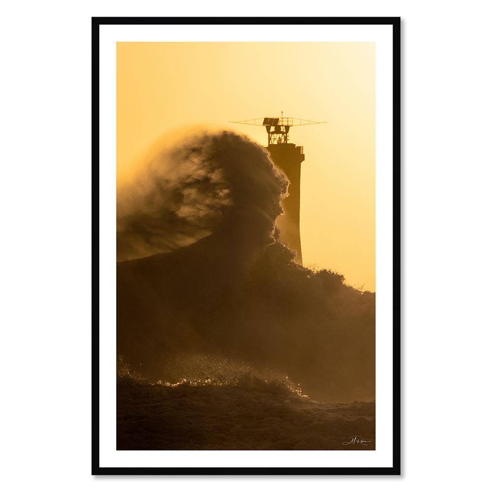 tableau_photo_phare_couche_de_soleil_tempete_eunice_3_ouessant_rivrin_mer Tableau Photo Phare Couché de Soleil