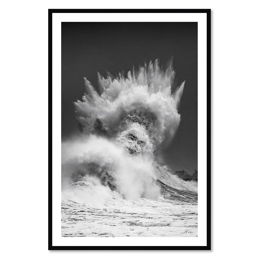 tableau_photo_poseidon_tempete_justine_rivrin_vague_visage_mer_cadre_noir Tableau Photo Poseidon Rivrin