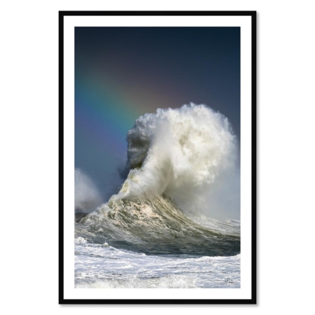 Tableau Vagues Arc en Ciel RIvrin