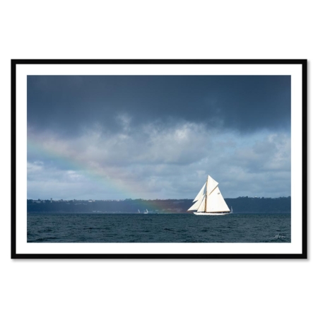 Tableau Voilier Arc en Ciel