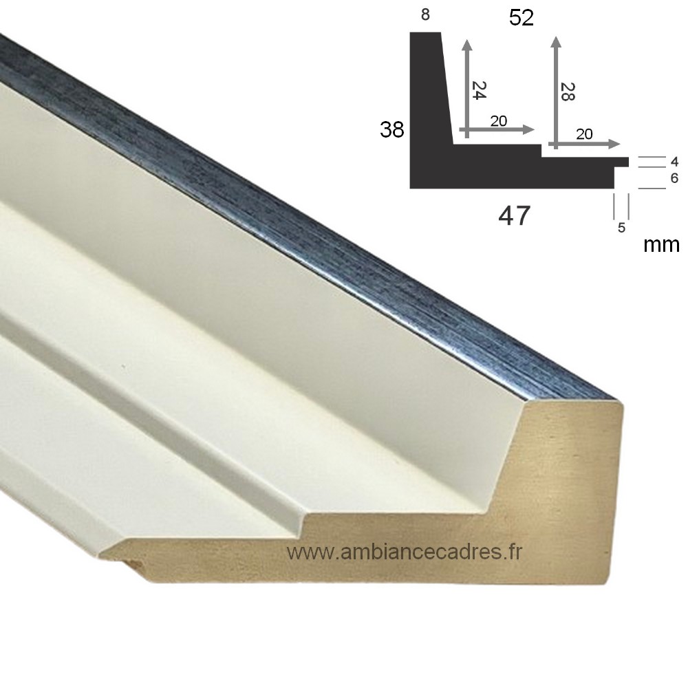 boite_americaine_blanche_argent_de_qualitee_pour_tableaux_caisse_lorient boite américaine blanche argent