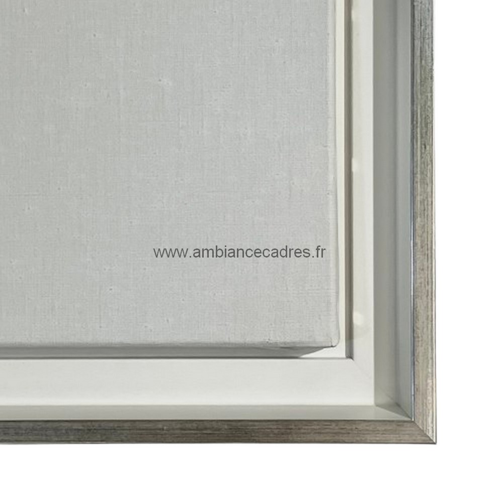 cadre_caisse_americaine_blanche_argent_pour_toile_decorative_douarnenez cadre caisse américaine blanche