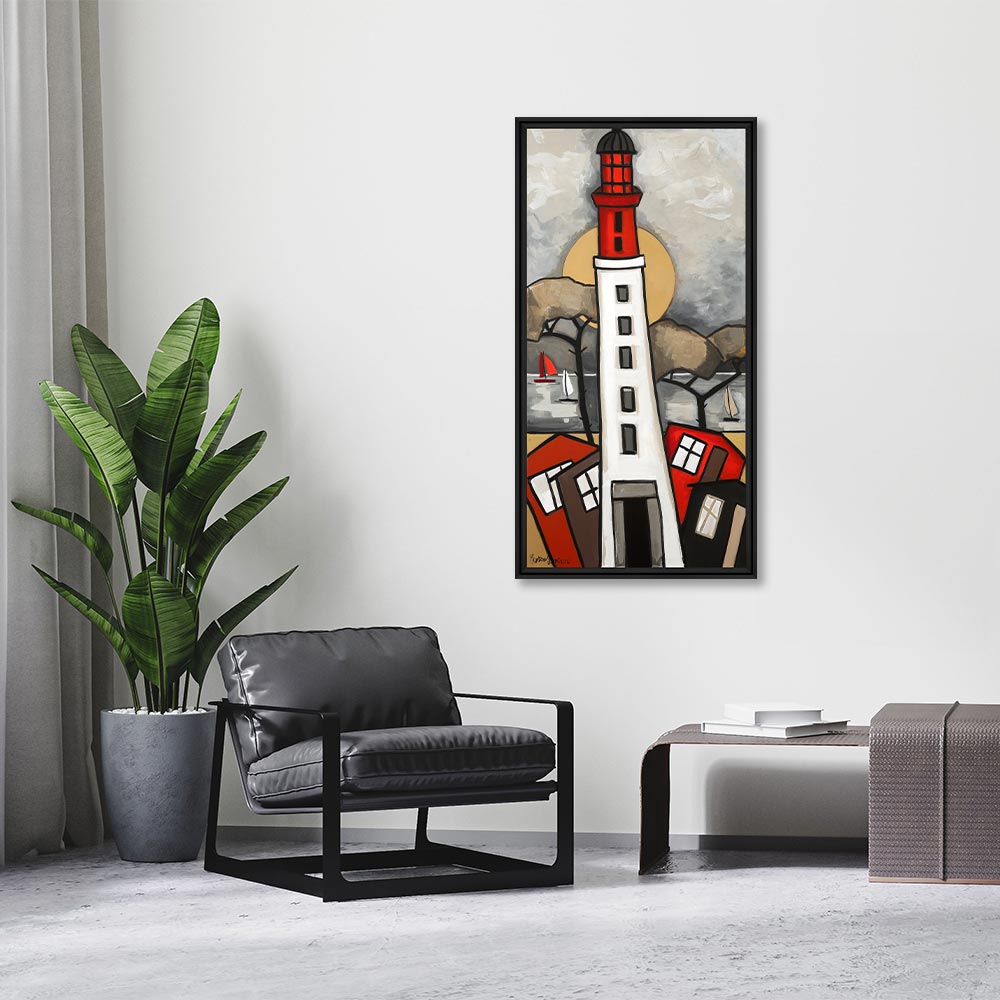 Cadre Martine Gonnin Rouge Phare