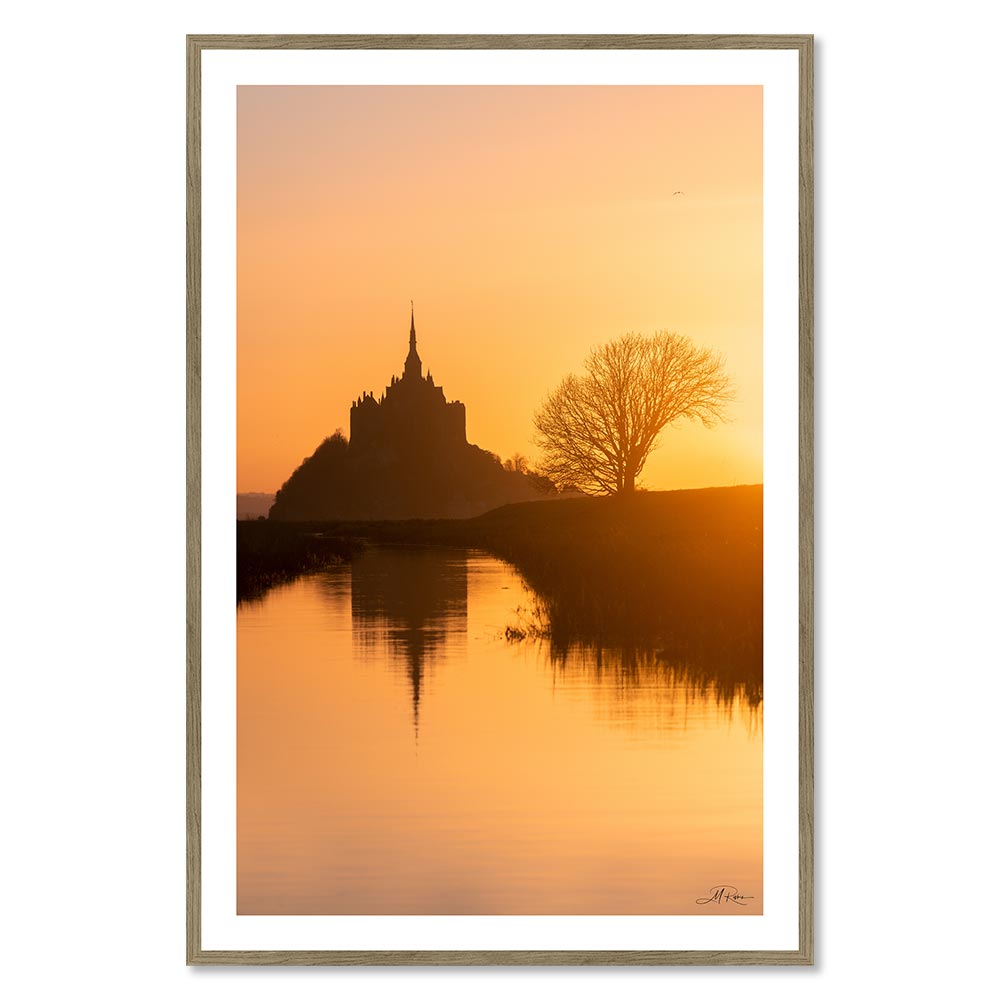 cadre_mont_saint_michel_rivrin_lever_de_soleil_photographie_artiste_breton Cadre Mont Saint Michel Lever de Soleil