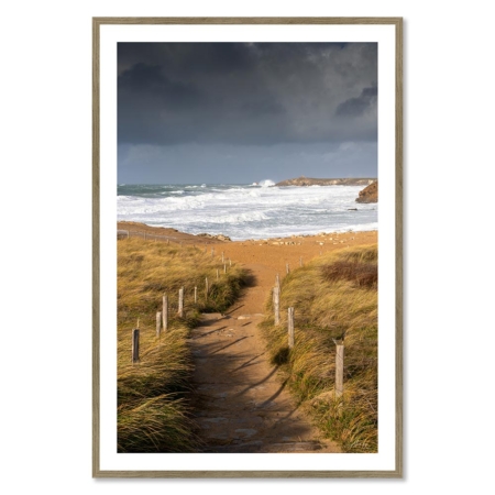 Cadre Presqu'Île de Quiberon Tempête Bella