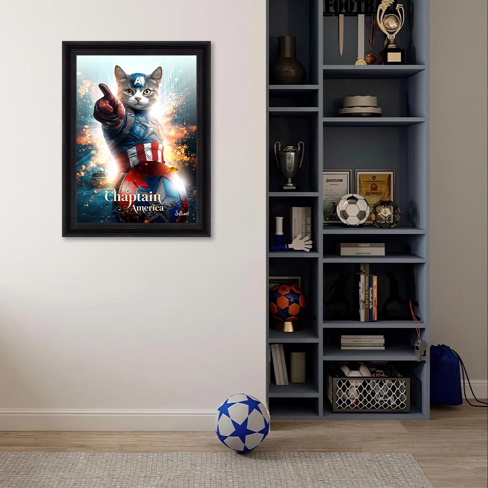 cadre_sylvain_binet_chaptain_america_marvel_chambre_adolescent_gars_bouclier Cadre Sylvain Binet Chaptain América