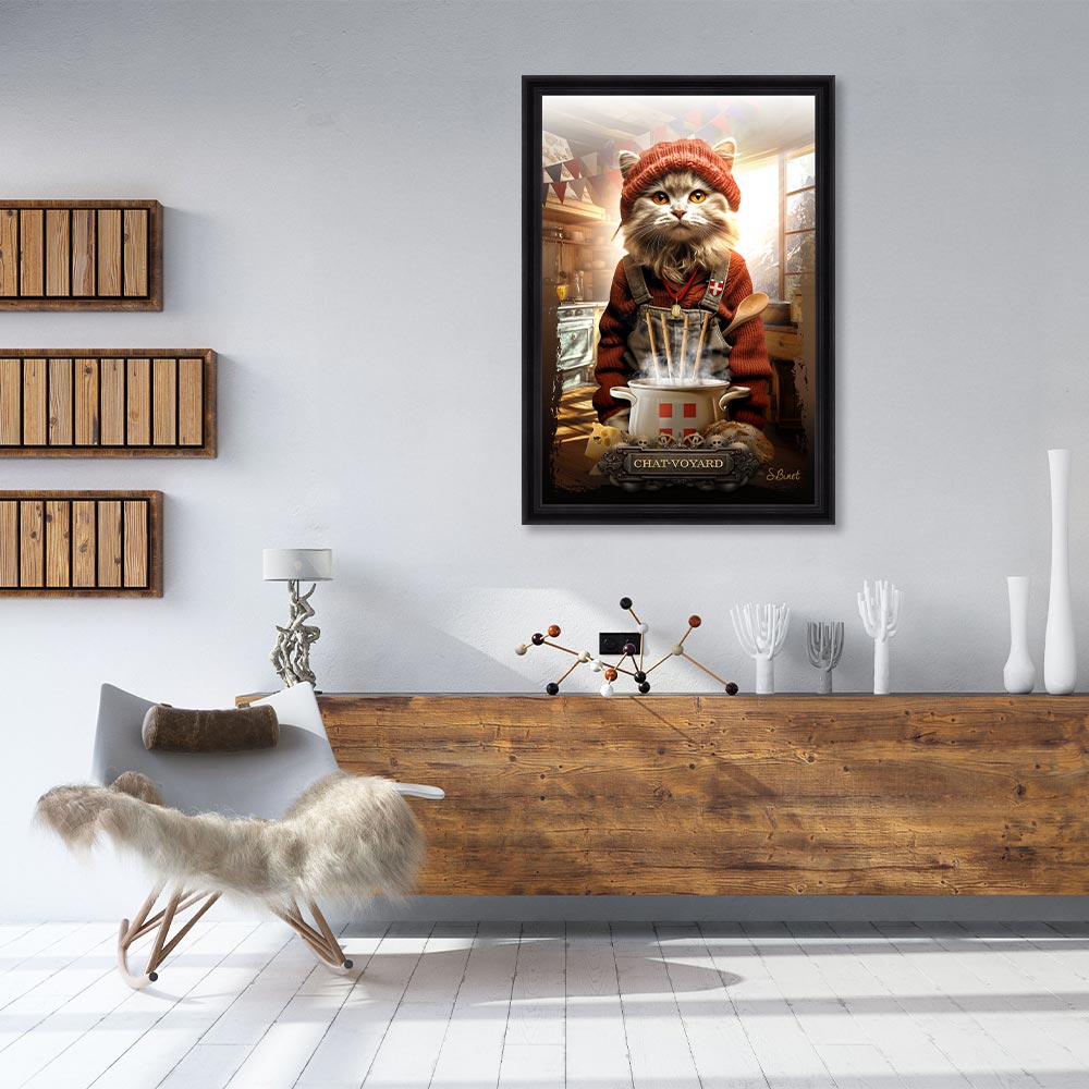 cadre_sylvain_binet_chat_voyard_savoie_deco_chalet_montagne Cadre Sylvain Binet Chat-Voyard