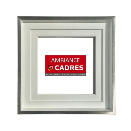 caisse américaine blanche et argent
