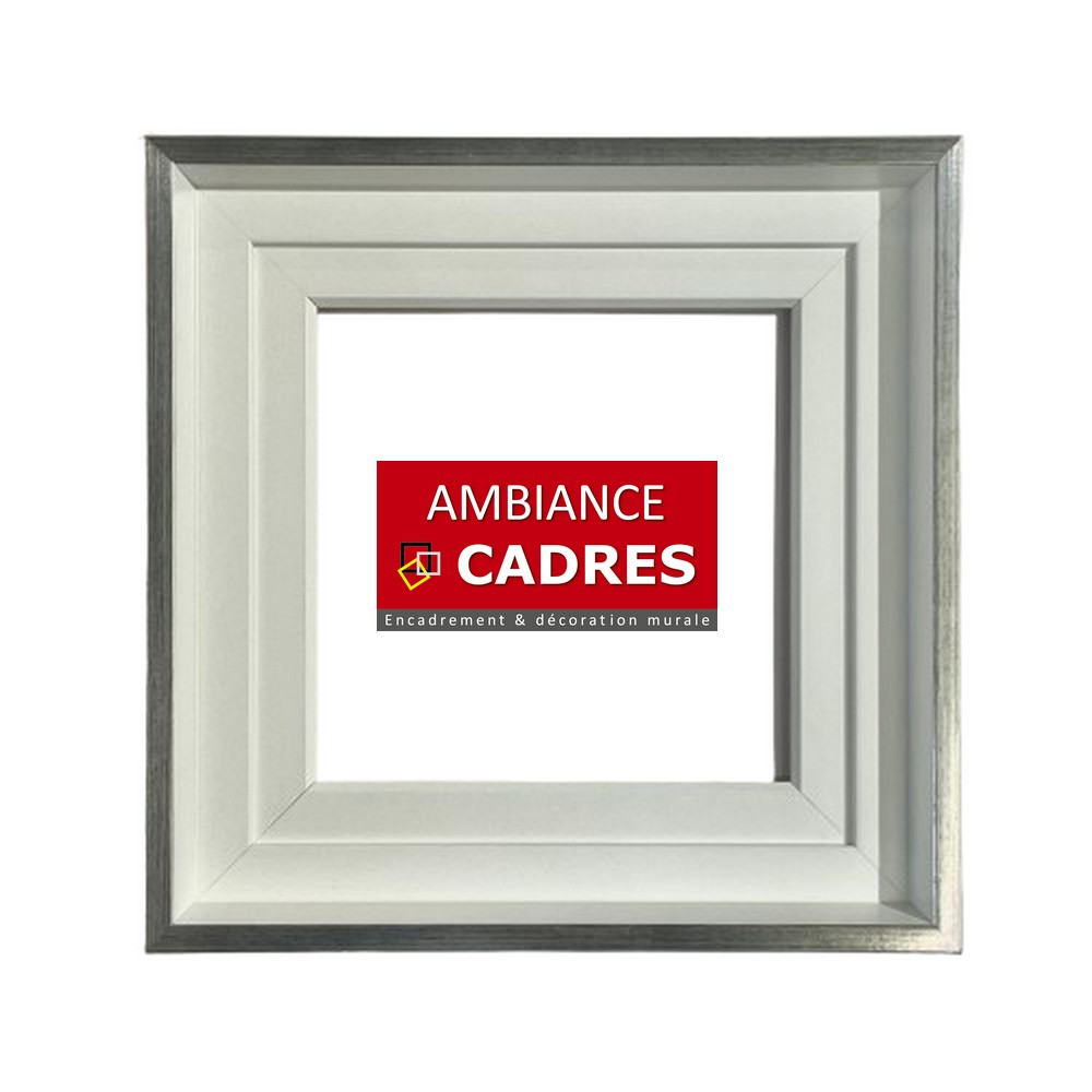 caisse_americaine_blanche_et_argent_pour_encadrer_toile_decorative_dali_vannes caisse américaine blanche et argent