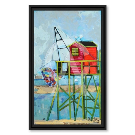 Tableau Bonne Pêche Martine Gonnin