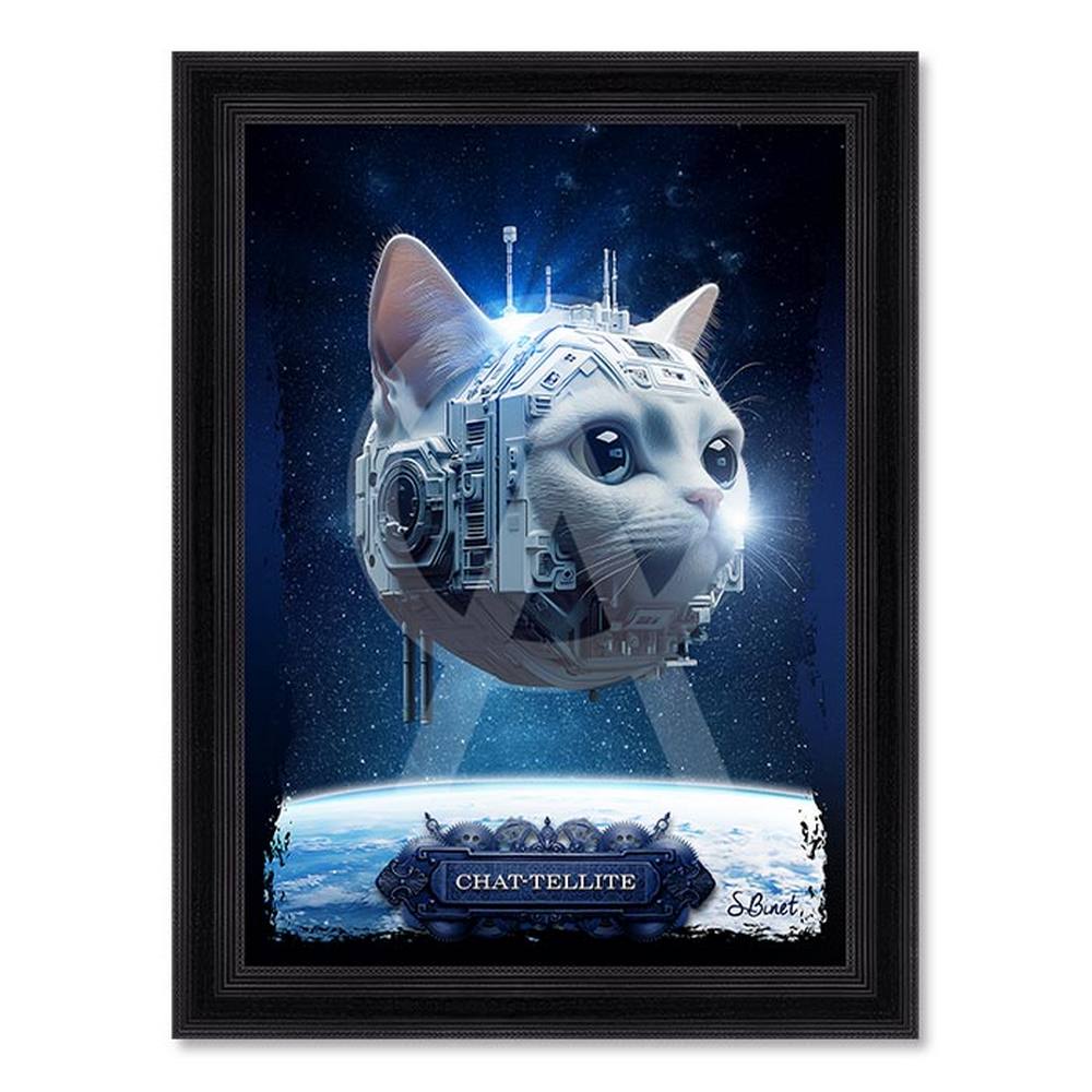 Tableau Chat-Tellite Sylvain Binet