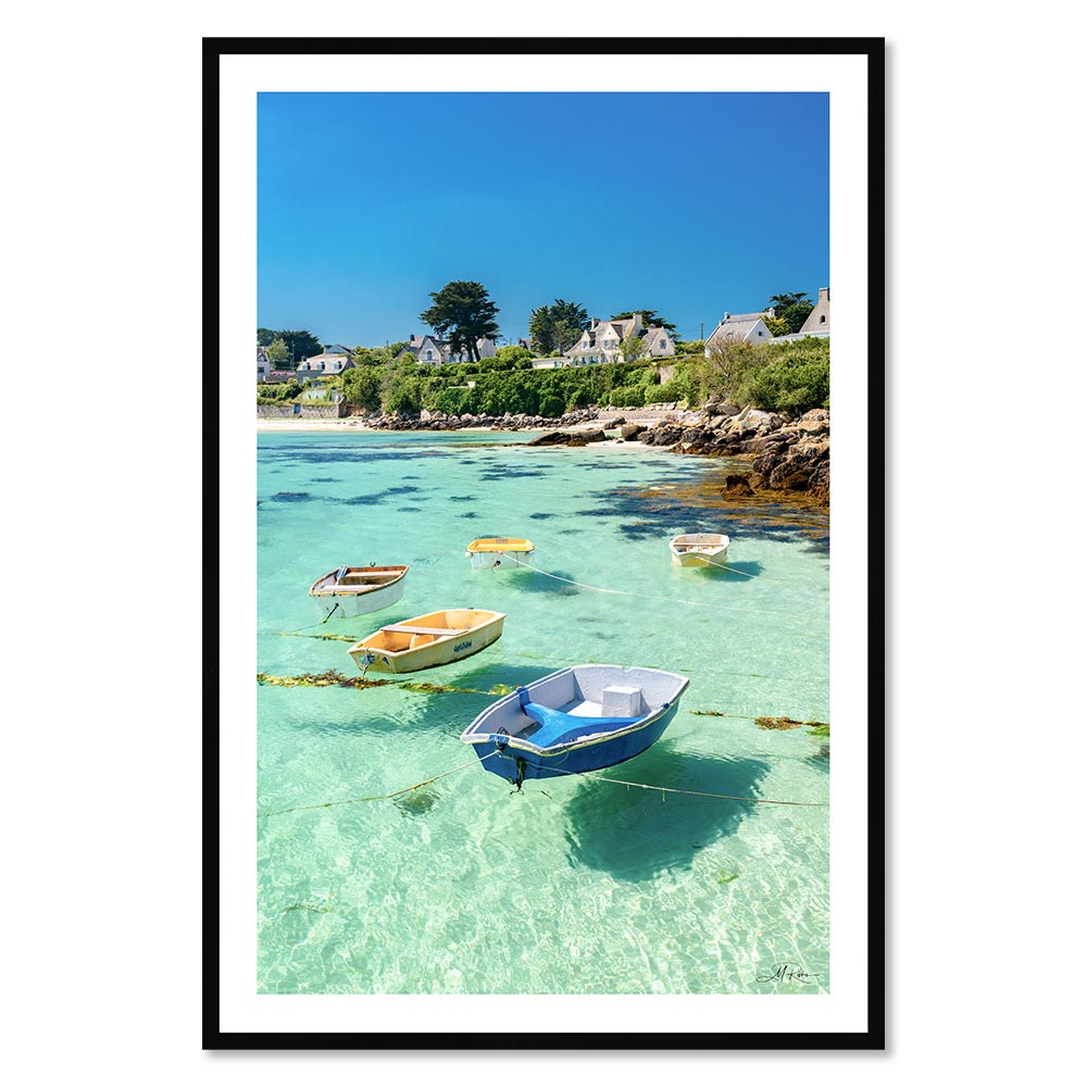 tableau_les_caraibes_de_bretagne_rivrin_plage_bateaux_landunvez_ploudalmezeau Tableau les Caraïbes de Bretagne
