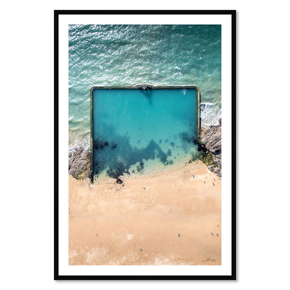 tableau_plage_bon_secours_saint_malo_rivrin_photo_sable_eau_paradisiaque Tableau Plage de Bon Secours Saint-Malo