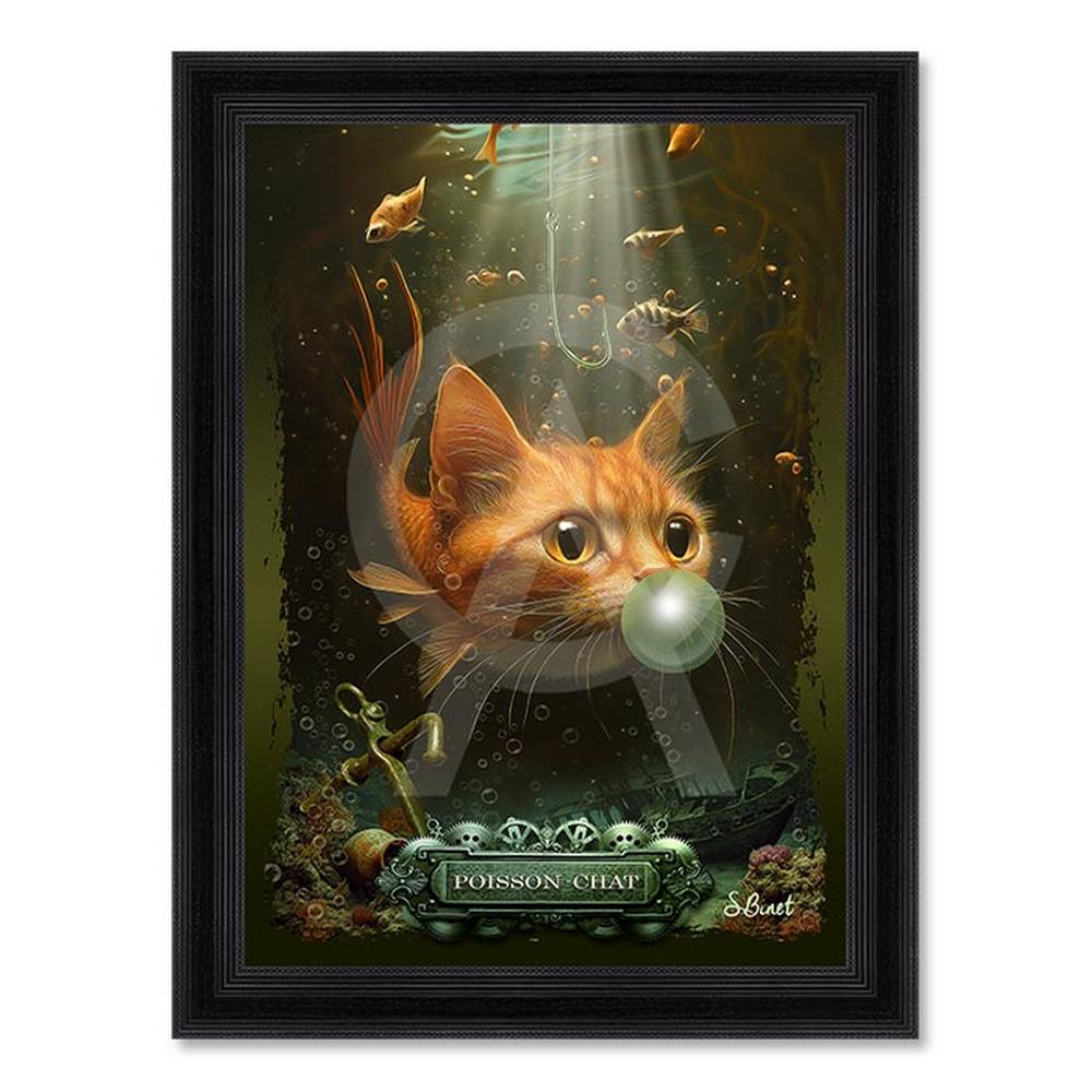 Tableau Poisson-Chat Sylvain Binet