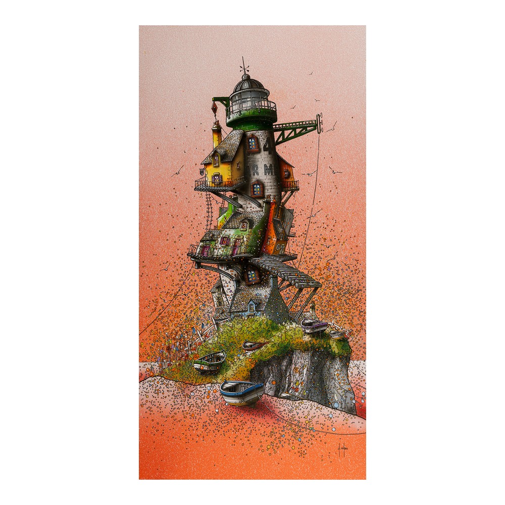 affiche_phare_maisons_coadou_bateau_marine_bretagne_architecture_ac-0947 Affiche Phare Maisons coadou